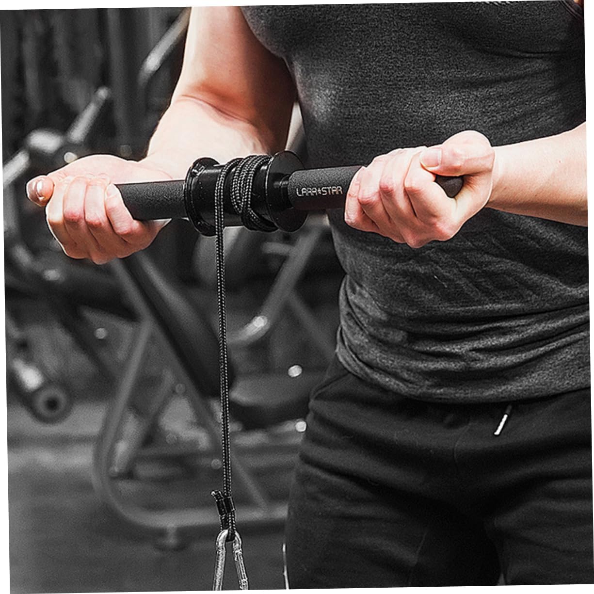 BESPORTBLE Arm Strength Trainer Hand Exercise Equipment Metal Plastic Fitness Equipment Arm Strength Bar