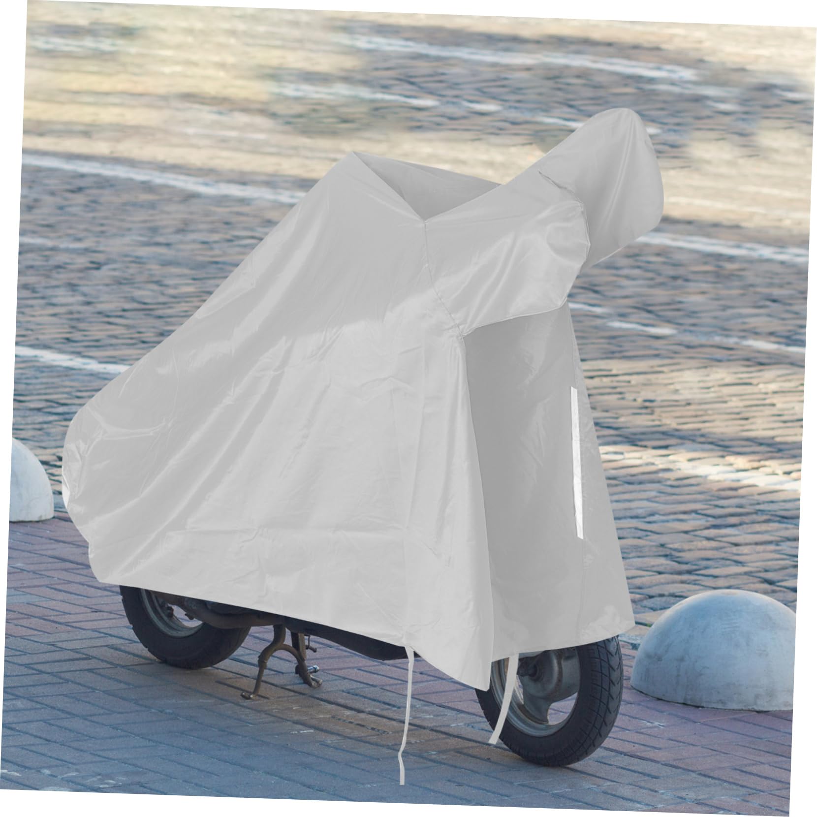 Housse de Protection pour Moto Imperméable en Tissu Oxford 3XL | Gris, Lot de 1, Protection Anti-poussière et Solaire, pour Vélo ou Trottinette Électrique