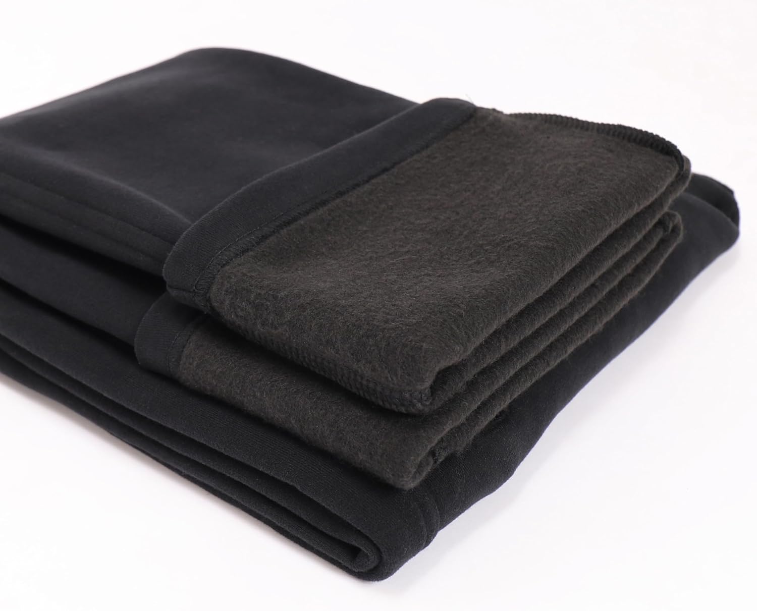 SCR Extra Long Sweatpants for Men - Fleece Lined Cotton Sweat Pants for Men - 32Wx38L Men's Workout Pants with Zipper Pockets and Drawstring Elasic Waist (Black) - Image 7