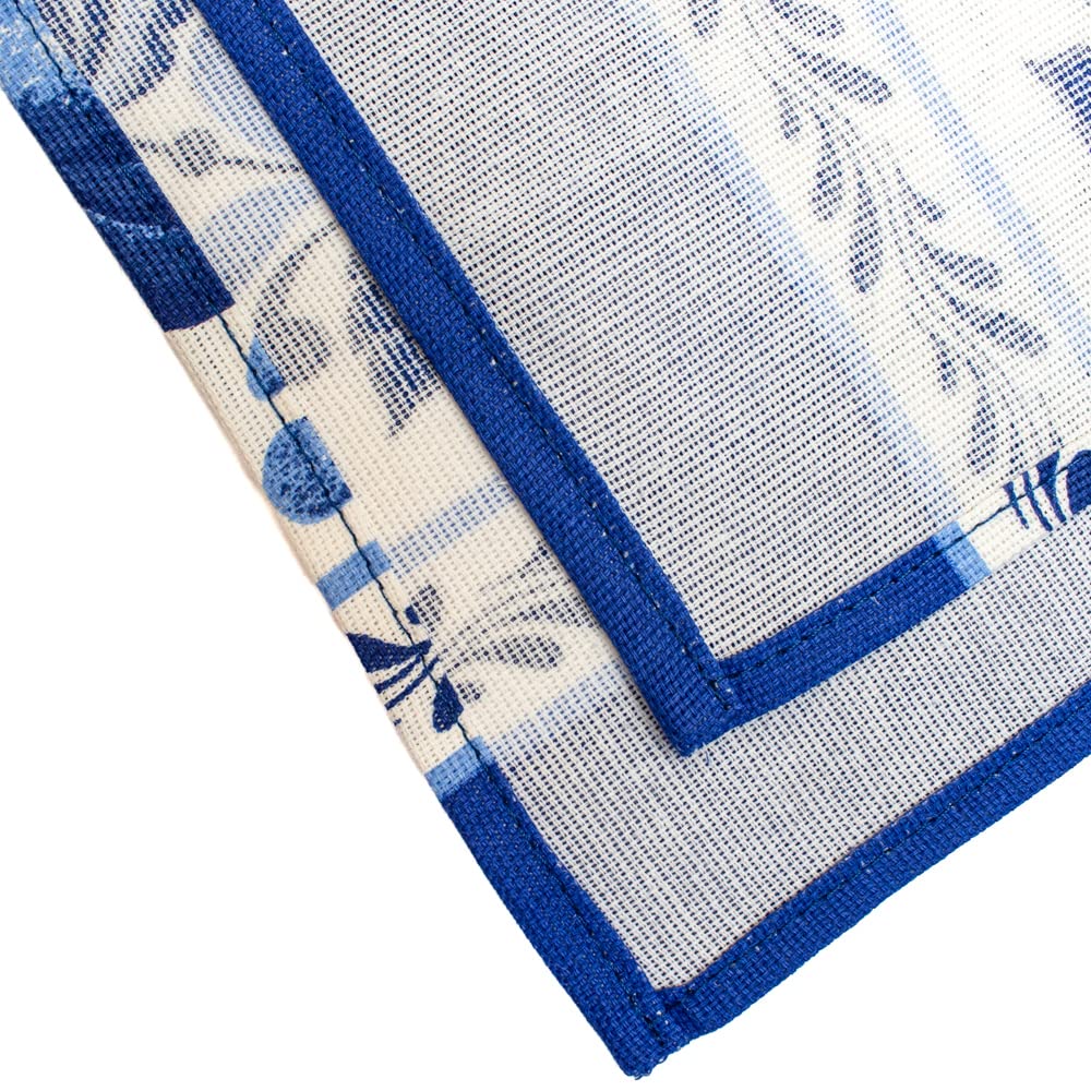 Secrets of Siberia Kitchen Textile Set of 5 - Apron Oven Mitt Potholder Two Kitchen Towels Gzhel Pattern