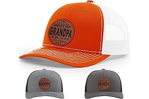 World's Best Grandpa Embroidered Trucker Dad Hat for Grandpa