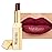 MAKI YIKA Moisture Dark Brown Lipstick for Women Hydrate Tinted Lip Balm for Dry Cracked Lips Dark Burgundy Glossy Lip Color Juicy Finish, MA071 Maduro Brown