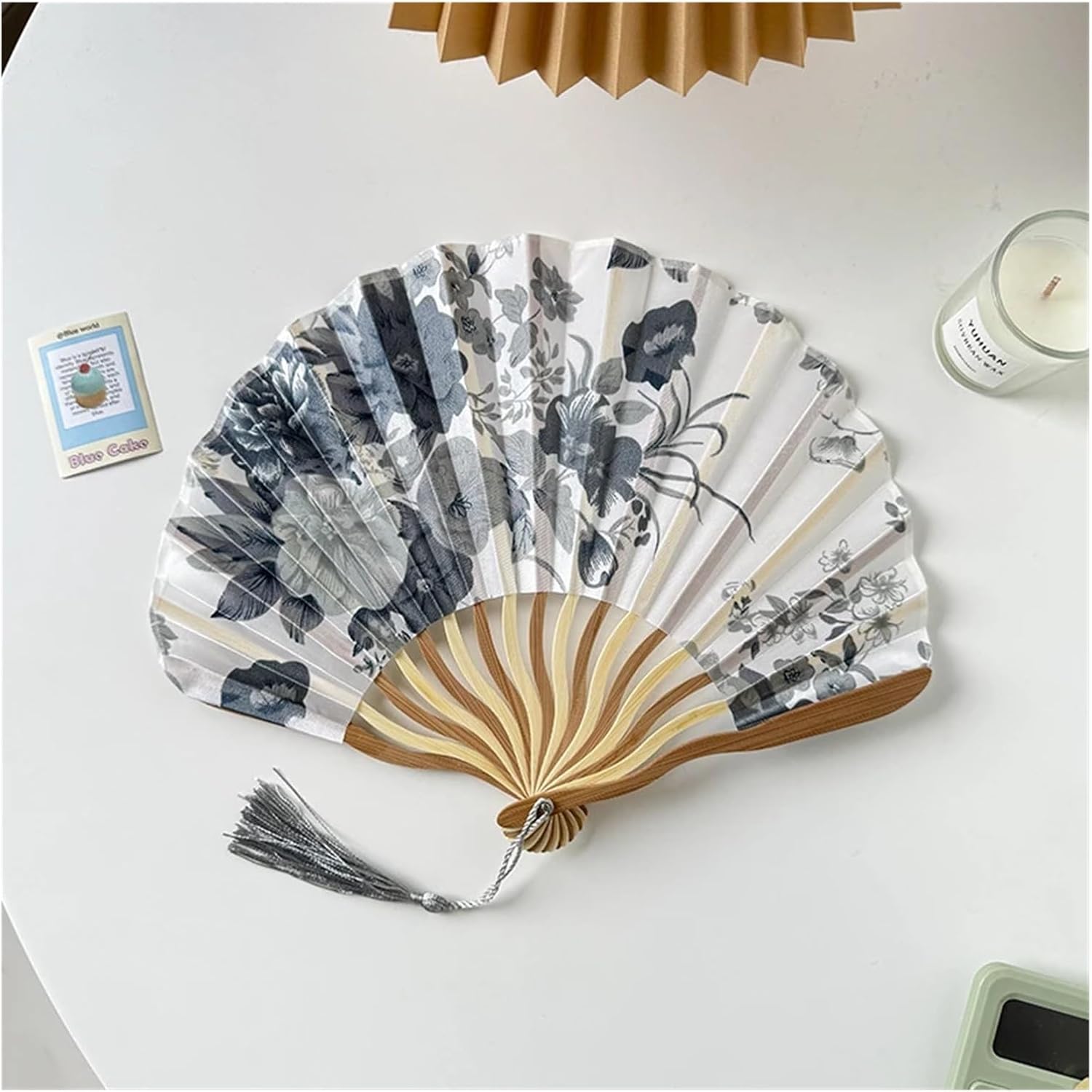 1PC Silk Fan Folding Fan Wedding Art Gifts Dance Hand Fan Vintage Folding Hand Held Flower
