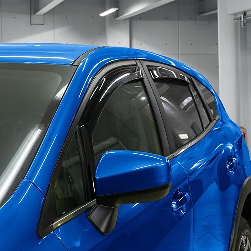 Miniatura 5 de Goodyear Deflectores de ventana inastillables en el canal para Subaru Impreza 2017-2023 Hatchback, protectores de lluvia, viseras de ventana para