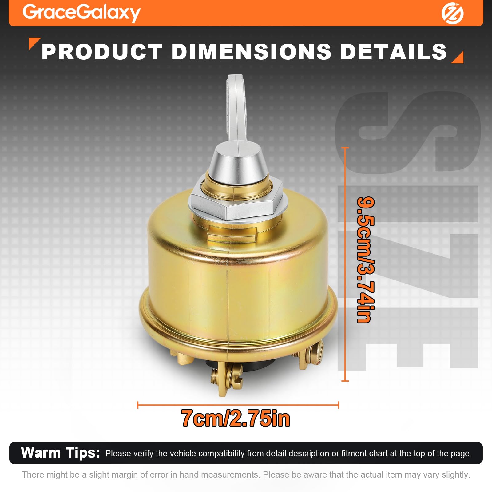 GraceGalaxy Interruttore di accensione per Fiat 1000DT 350DT 450DT interruttore a incandescenza, interruttore di accensione con chiave, per 5118444, 4180375, 6673000, 72089444