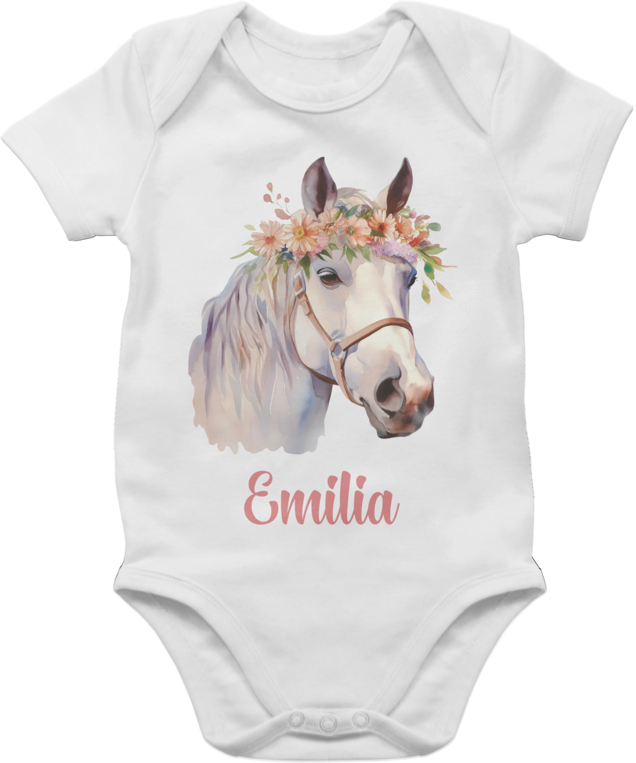 Shirtracer Baby Body - Ich Liebe Pferde Motiv