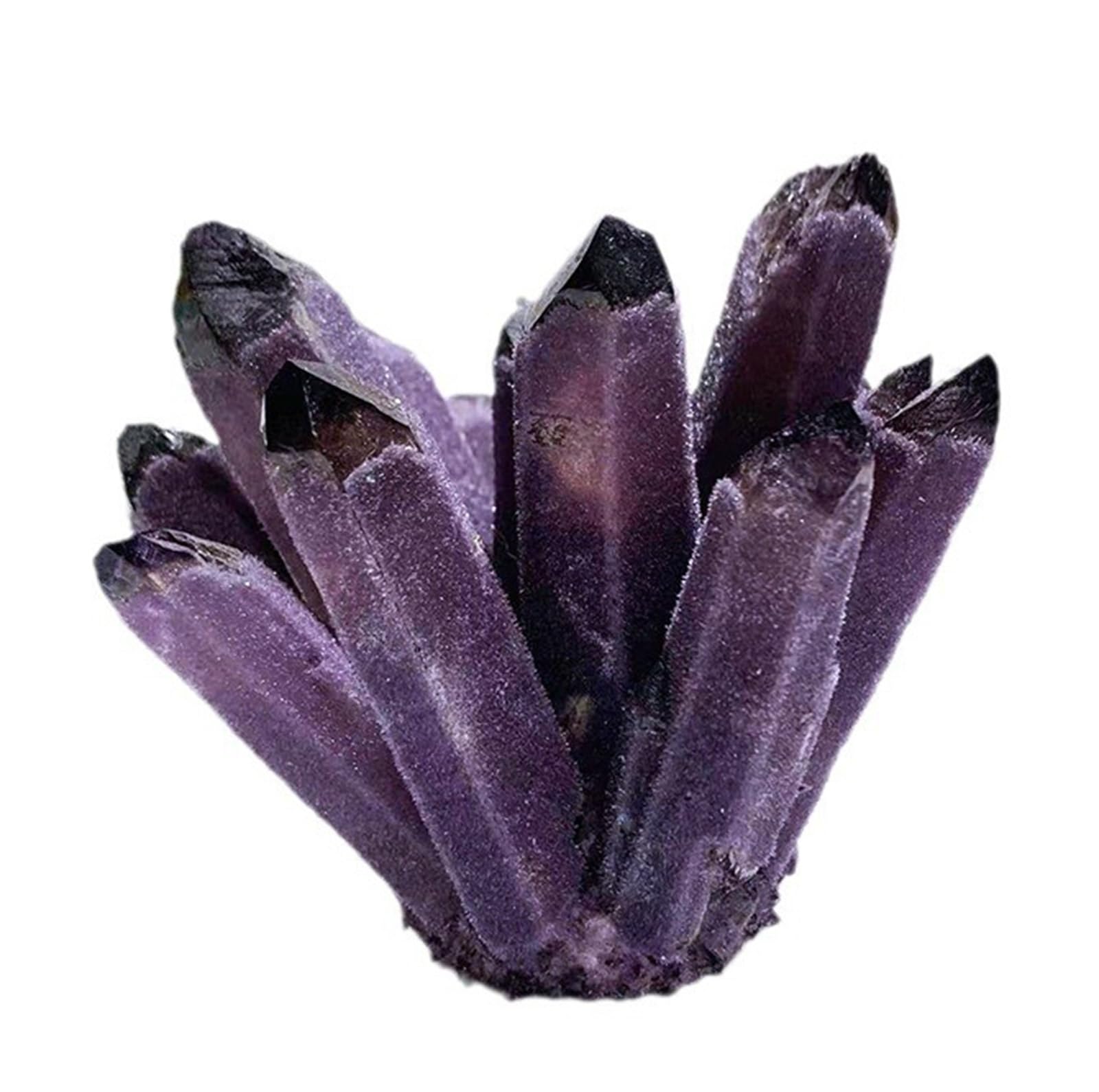 BJXKHFPIV Amethyst Quartz Crystal Cluster Geode Druzy Stone Home Decoration Gemstone Home Decoration Gifts for Women Men,200~300g