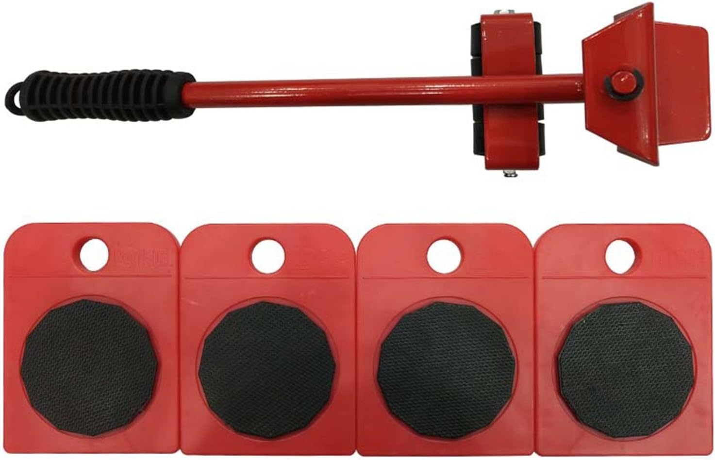 Furniture Lifter Portable Heavy Lifting Device Furniture Moving Device Mover Transport Set for Home Red