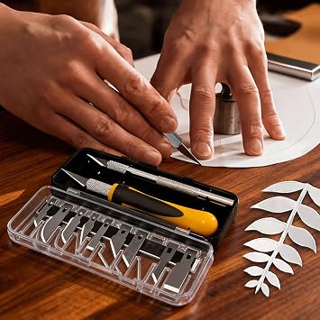 Exacto Knife Set, 16Pcs Craft & Hobby Knife, Precision Cutting Tool