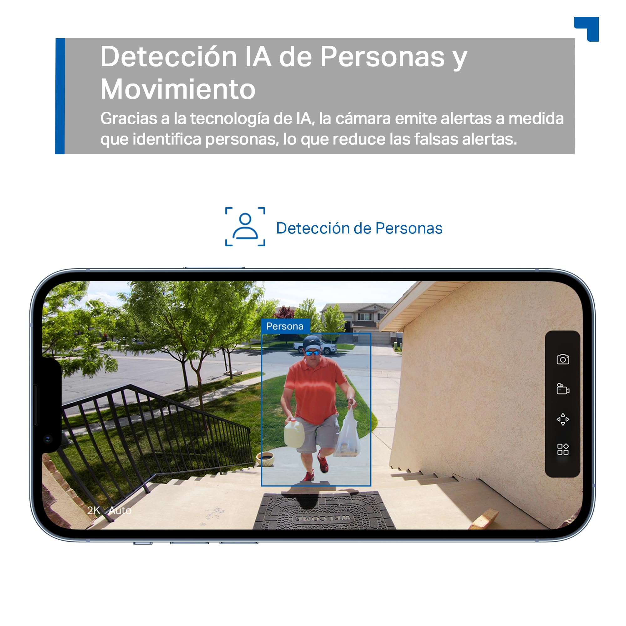 Tapo C400 - Cámara de Vigilancia WiFi Exterior, Batería 5200mAh, 1080p | Detección de Movimiento y Personas. Batería hasta 180 Días. Visión Nocturna a Color. Admite MicroSD. Control App Tapo.
