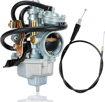 TRX250 Carburetor Carb Compatible with Honda TRX250 Fourtrax TRX250EX TRX250TM TRX250TE TRX250ES TRX250ER 1997-2007 ATV Quad 4 Wheeler Parts with Throttle Cable