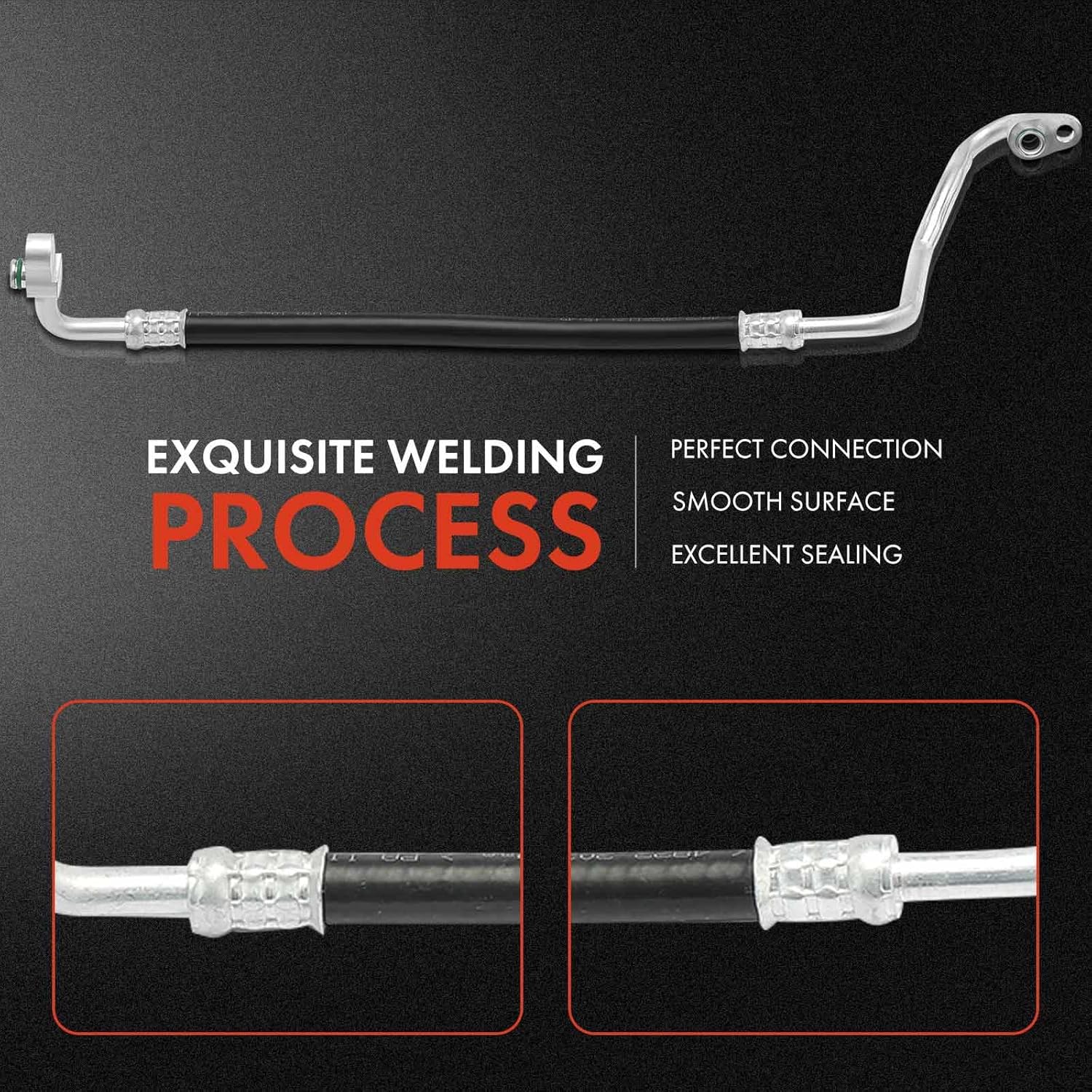 A-Premium A/C Discharge Line Hose Assembly Compatible with Acura TL, 2009-2014, Compressor to Condenser