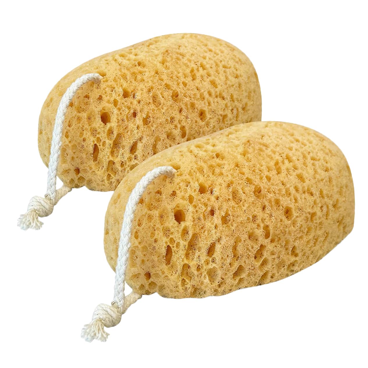 FRCOLOR 8piezas Esponjas De Baño Exfoliantes Para Suaves y Naturales Para Hombres Cuidado Piel Limpieza Profunda y Espacio De Almacenamiento
