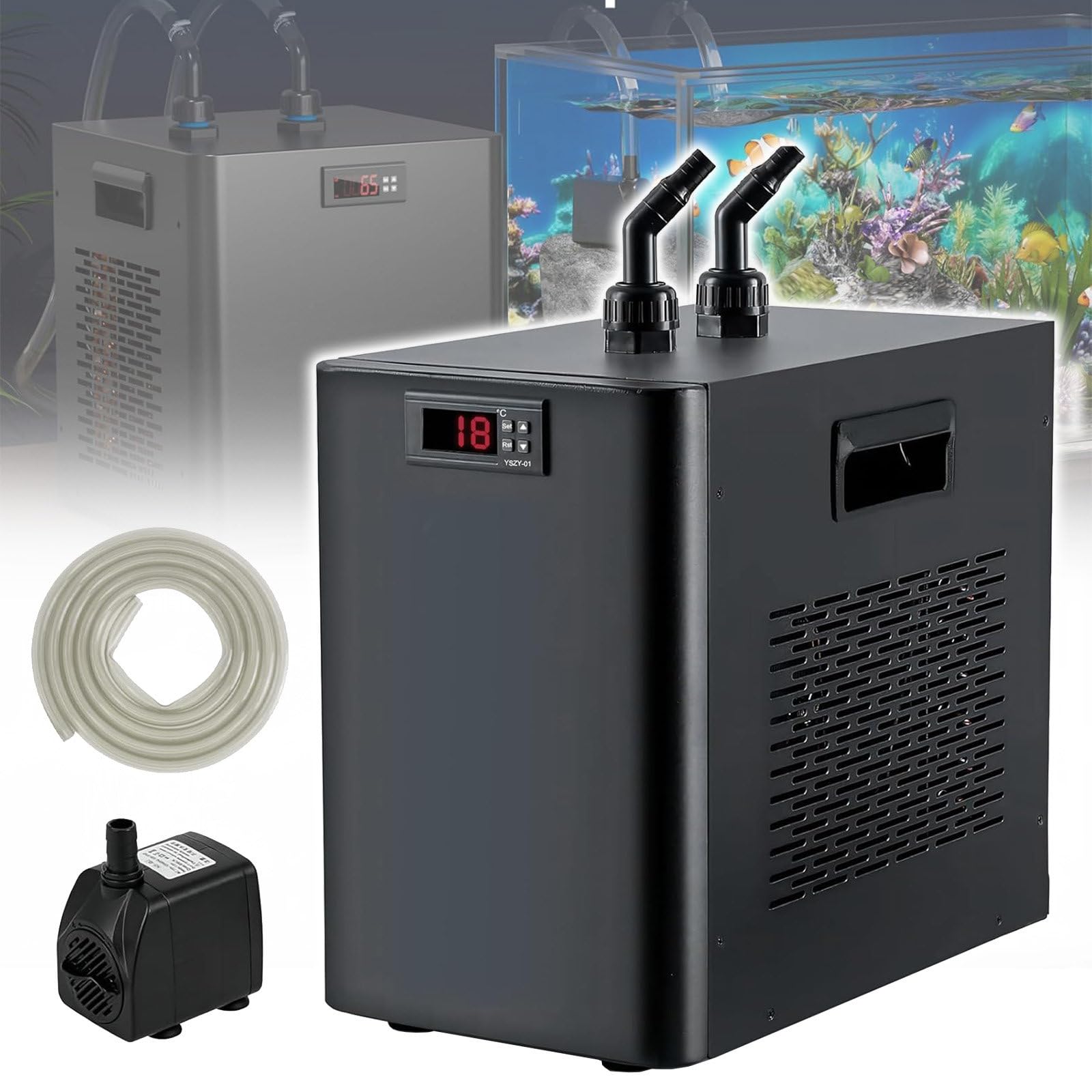 Refrigeratori acquari, refrigeratori d'Acqua, riscaldatori acquari 160 l/300 l/500 l, acquari, coltivazioni Pesce Acqua Dolce/salata