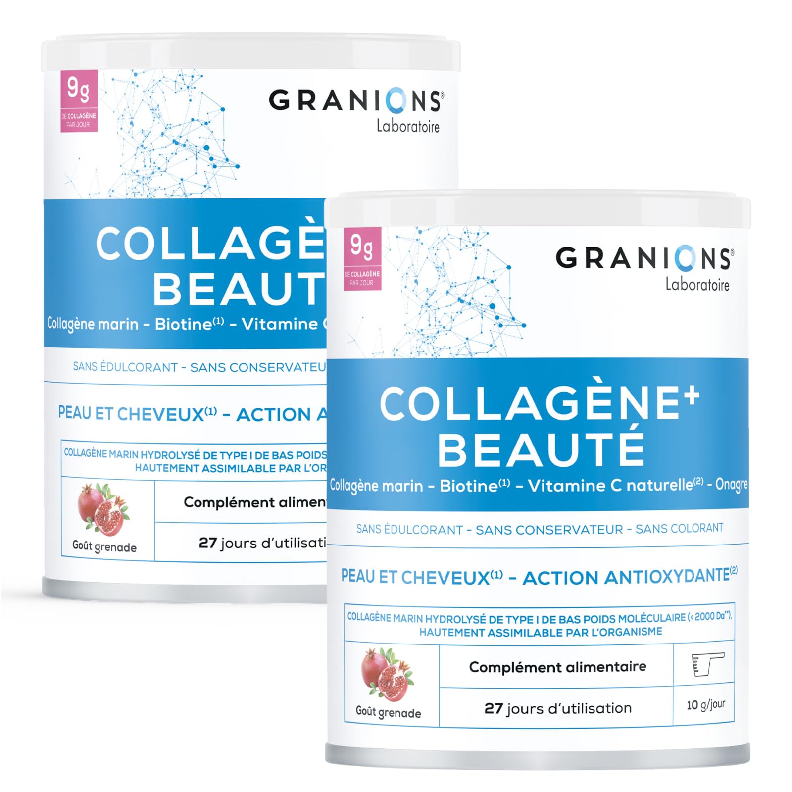 Collagene Marin - Granions - Acide Hyaluronique - Grenade - Lot x2