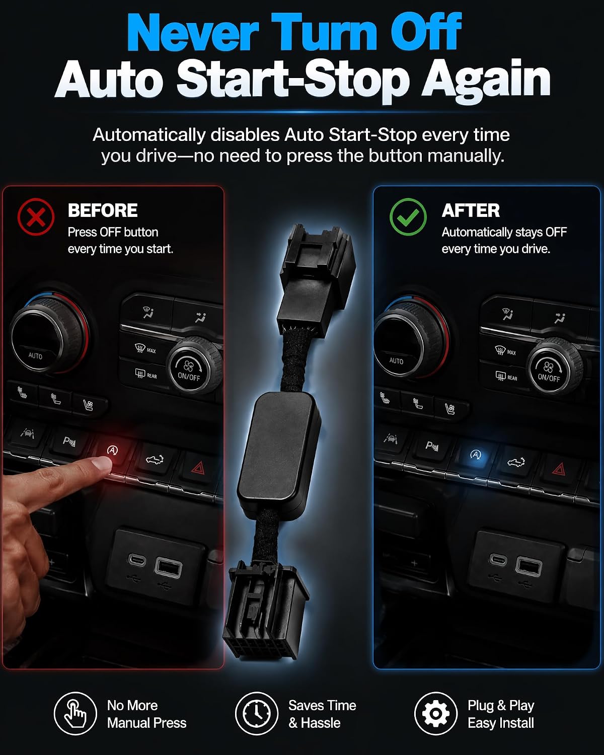 HERCOO Auto Stop Start Eliminator for Chevy Silverado 1500 GMC Sierra 1500