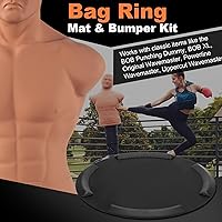 Vista 2 de Wolfwo Alfombrilla de anillo para bolsa, kit de parachoques evita que las bolsas pesadas independientes se muevan durante entrenamientos intensos