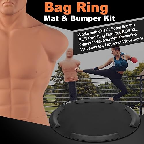 Miniatura 2 de Wolfwo Alfombrilla de anillo para bolsa, kit de parachoques evita que las bolsas pesadas independientes se muevan durante entrenamientos intensos,