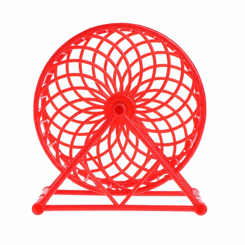 13cm Jumbo Running Cum Jogging Cum Exercise Wheel for Hamster/Dwarf/Gerbil/Mice/Mouse (Red) 1