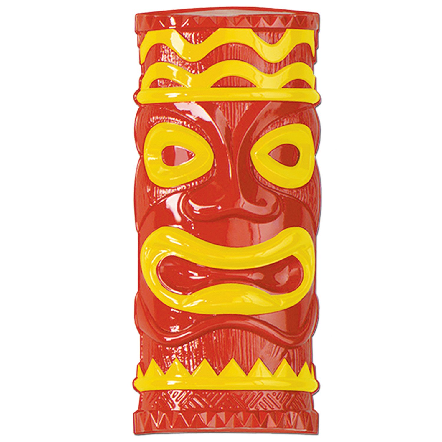 Gobelet Plastic Tiki Beistle vaisselle jetable pour buffet tropical - 2