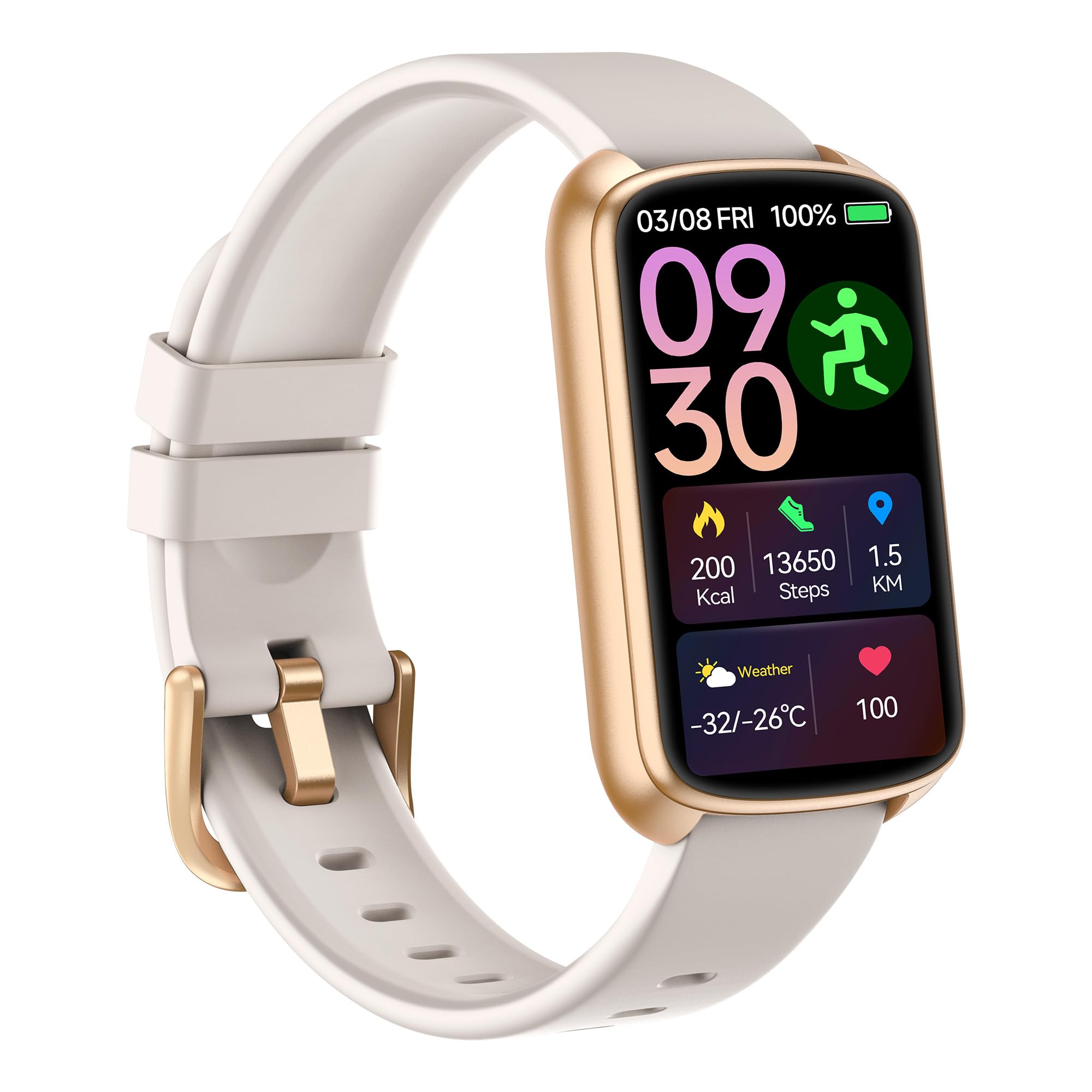 Fitness Tracker, 1.47" Smart Watch with 24/7 Heart Rate Blood Pressure Blood Oxygen Monitor,Sleep Tracker,Pedometer,IP68 Waterproof Activity Trackers for Android&iPhone Women Men