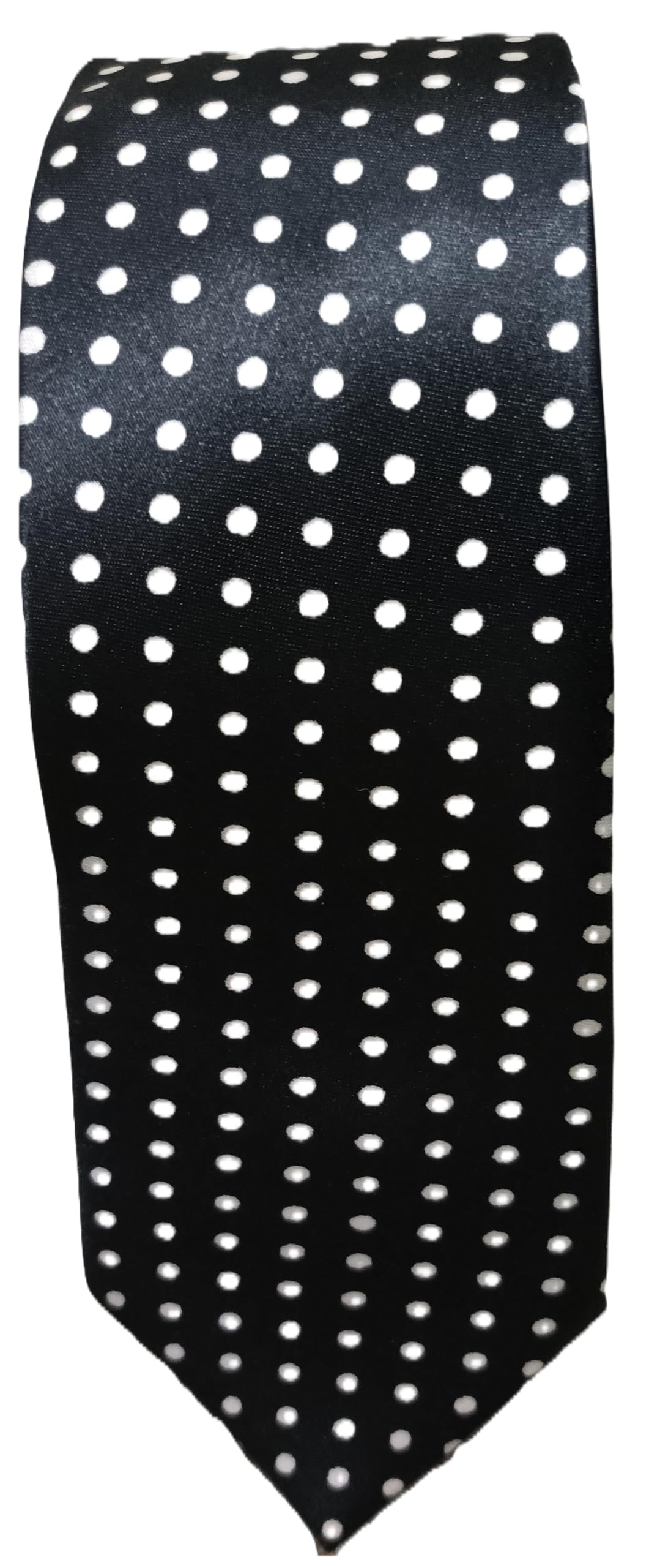 xgleam Classic Timeless Broad Polka Dot Necktie, Black and White Pattern, Business Formal Wear-picture-34