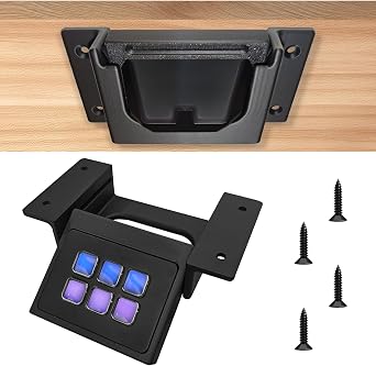 Retractable Under Desk Mount for Elgato Stream Deck Mini 6 Keys with Mounting Screws for Stream Deck Mini Accessories