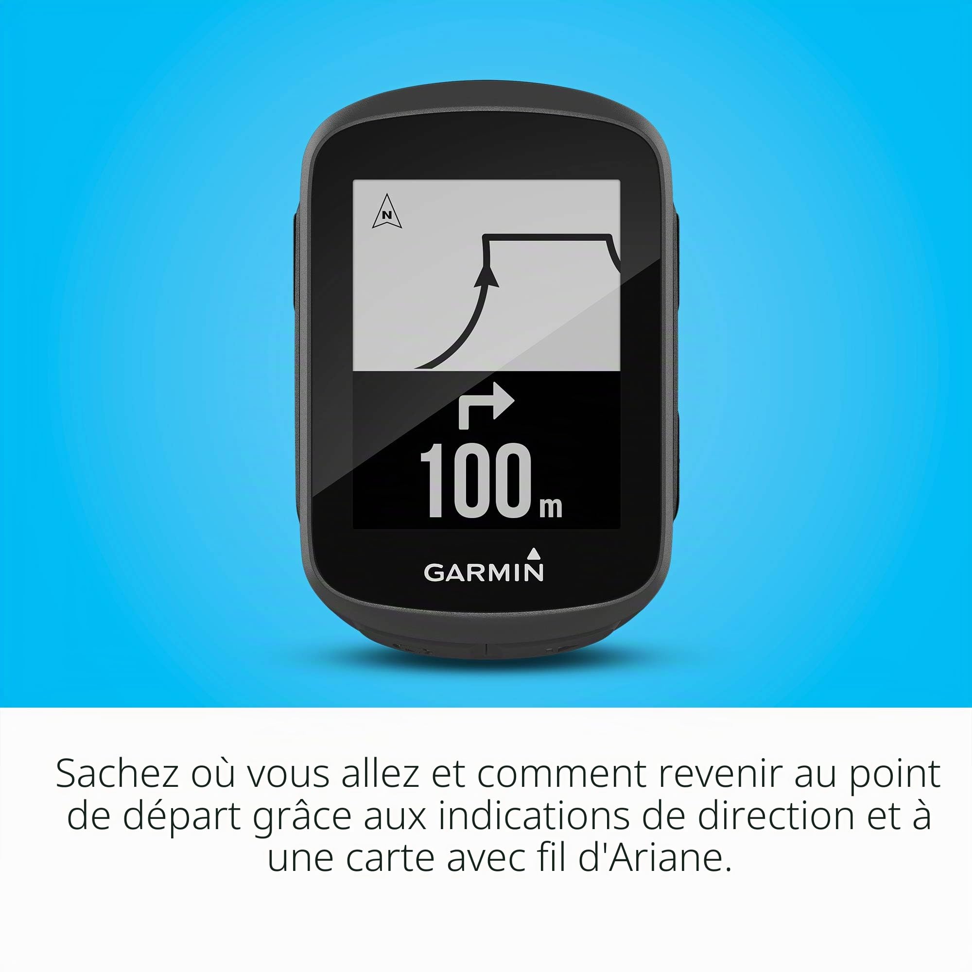 Garmin Edge® 130 Plus, Ordinateur GPS de vélo/vélo, Exercices de Structure de téléchargement, Guide de Rythme ClimbPro et Plus (010-02385-00), Noir