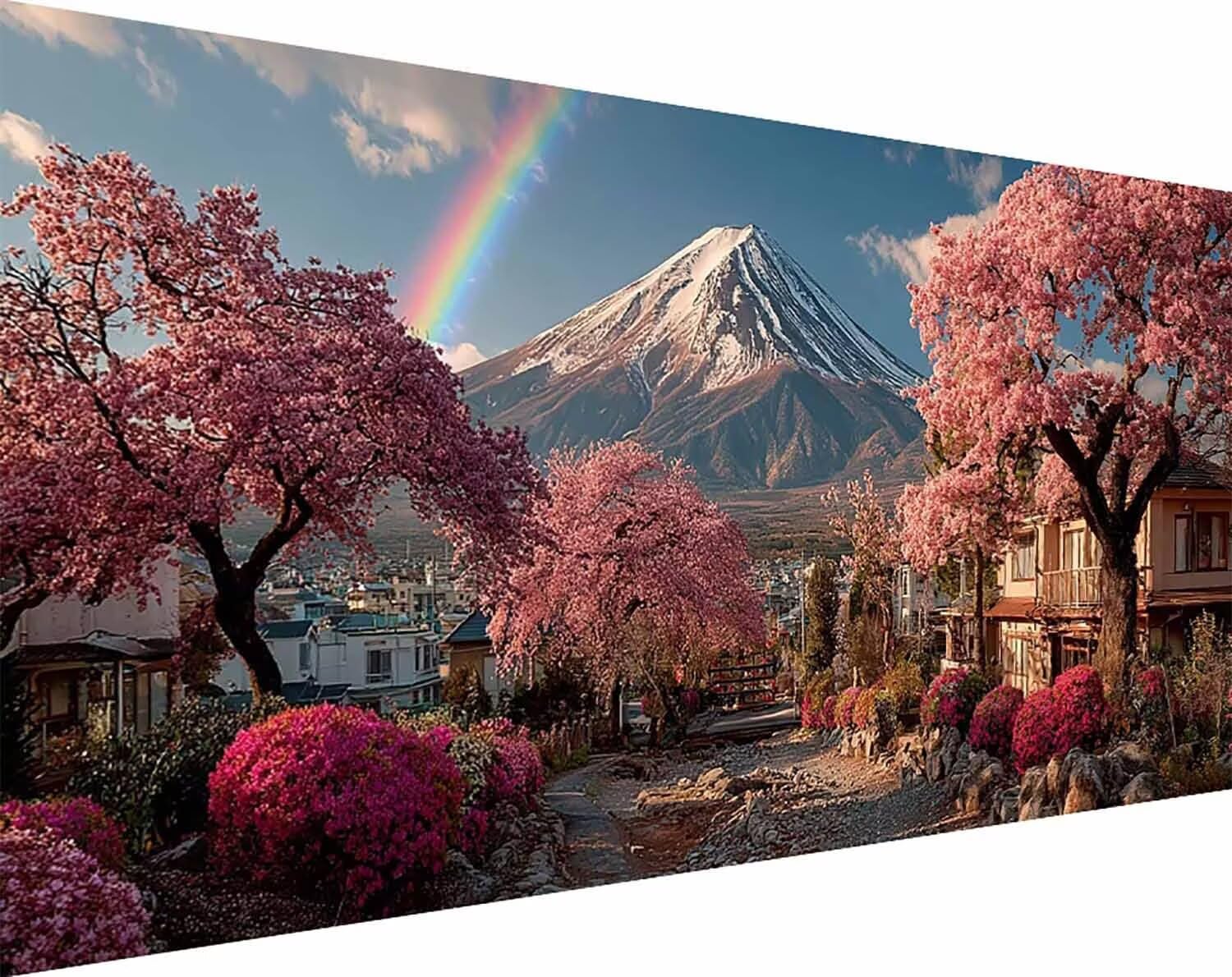 Diamentowy obraz Mount Fuji diamentowe zestawy artystyczne dla dorosłych, kryształowy zestaw artystyczny dla dorosłych dzieci DIY 5D kwadratowe pełne wiercenie klejnot kropki stras haft rękodzieło