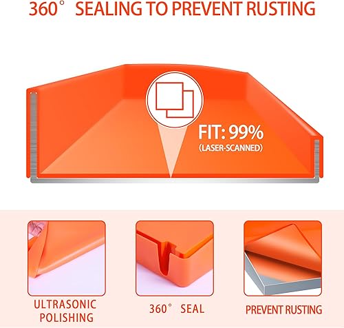 Miniatura 5 de Tapete de silicona mejorado para Blackstone de 28 pulgadas, cobertura completa completa de grado alimenticio, fácil de limpiar, resistente al calor