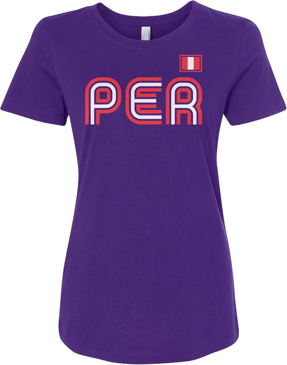 Threadrock Women's Peru Athletic Retro Series Fitted T-Shirt