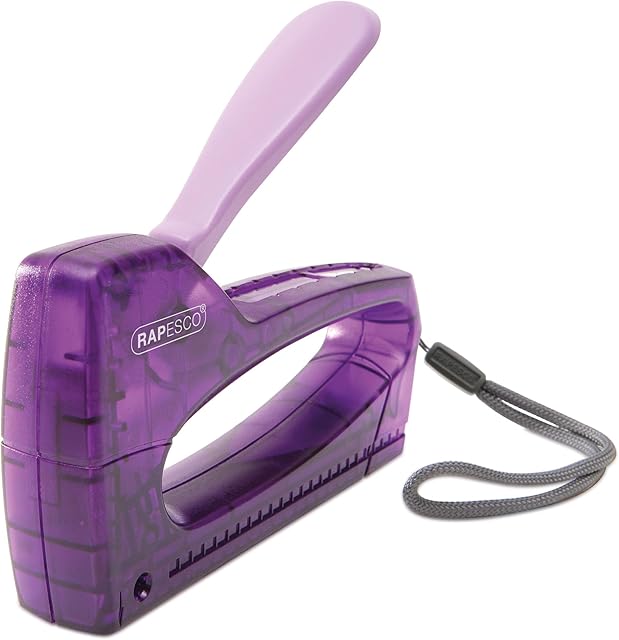 Rapesco 0956 T8-Lite Staple Tacker (Previously Z-Duo T) with 300 Staples, Purple