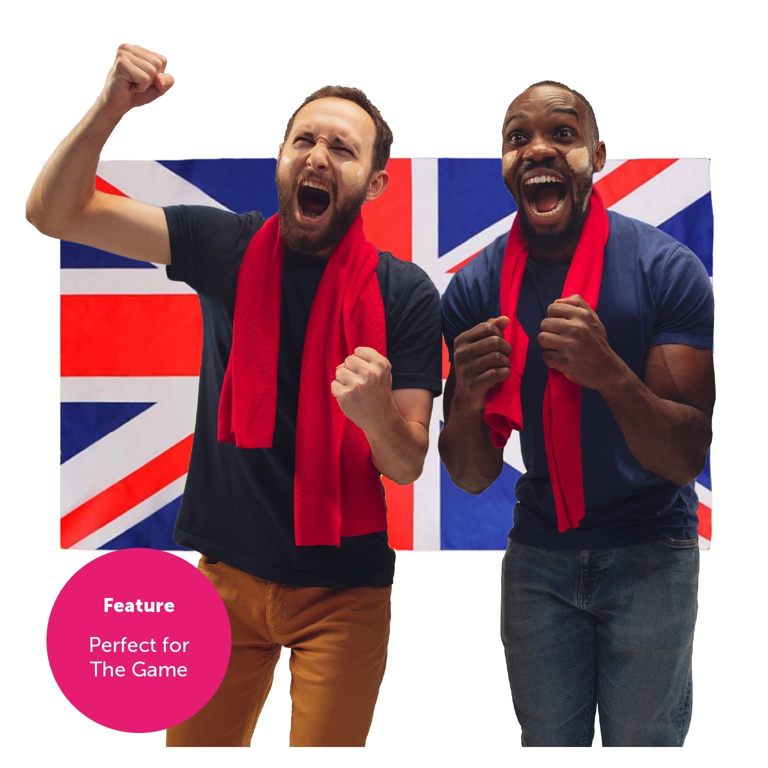 Group Of People Dressed Up In Union Jack Colours At The Queen Golden - Foto 2