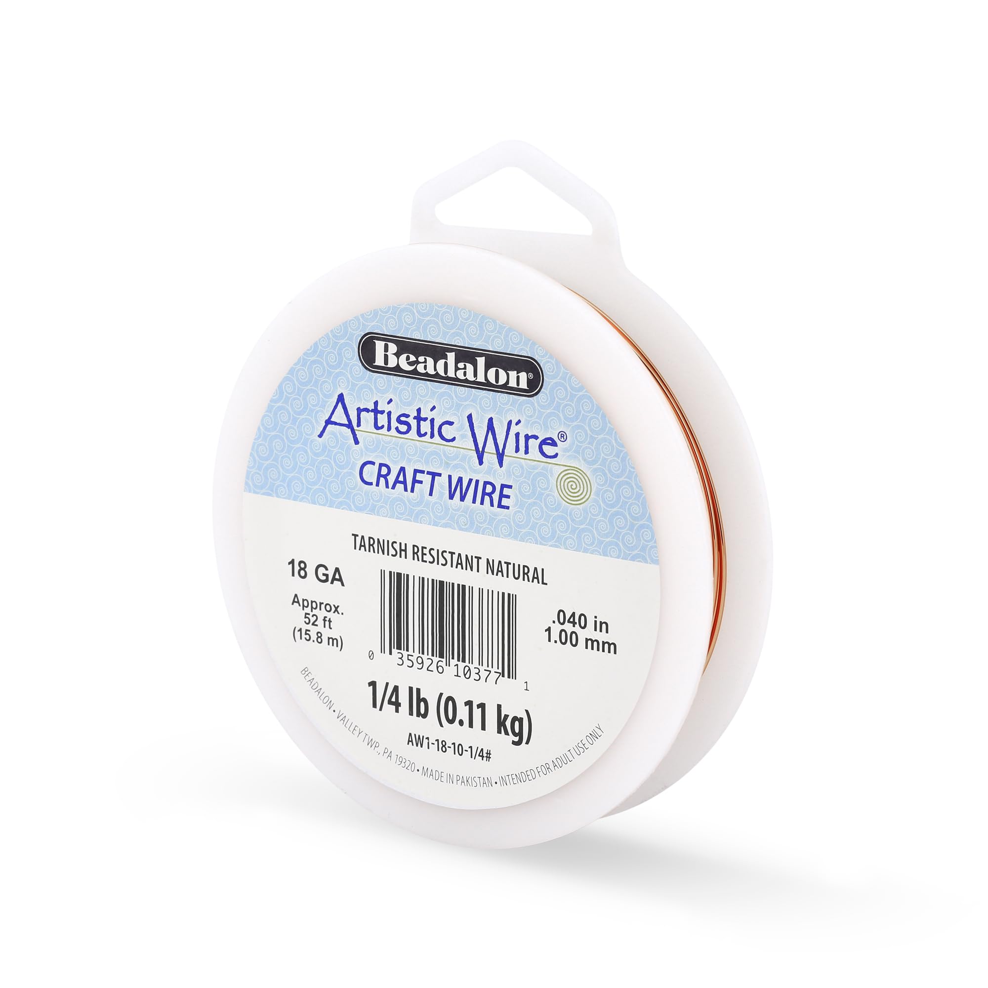 Fil naturel Artistic Wire calibre 18 bobine de 0,5 kg de haute qualité