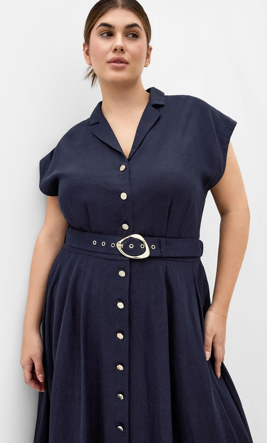City Chic Plus Size Dress - Liliyana Linen