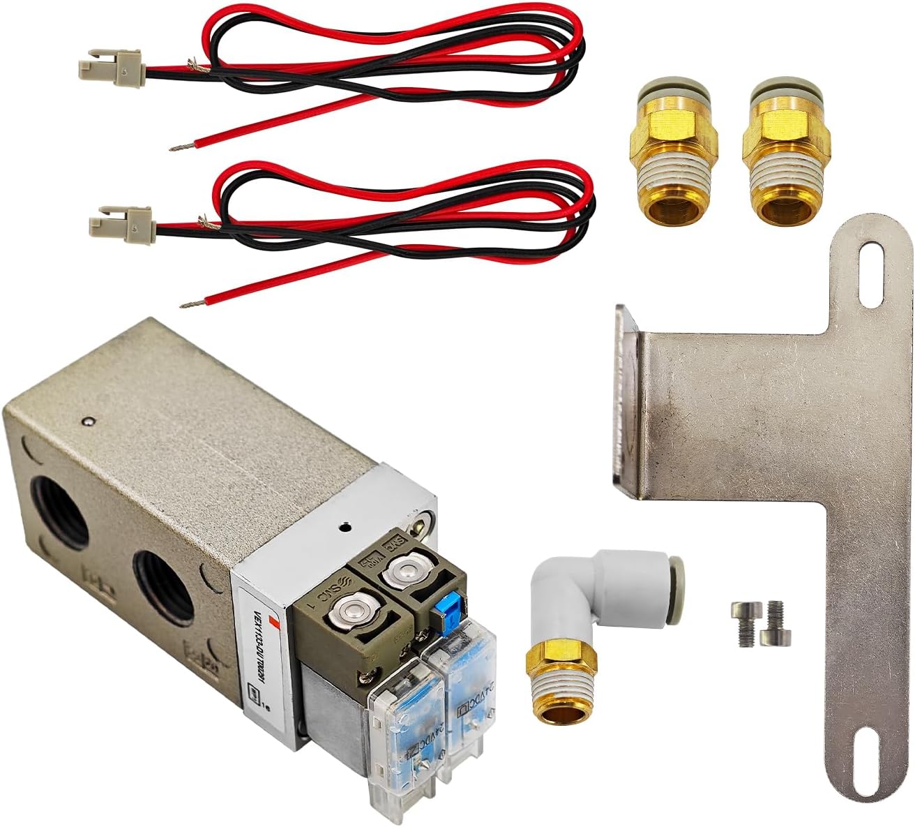 228687 Solenoid Valve Kit Compatible with Hypertherm Powermax 45/65/85/105/125 Plasma Cutting Machine Valve Sub Assembly (VEX1133-02N-X259)