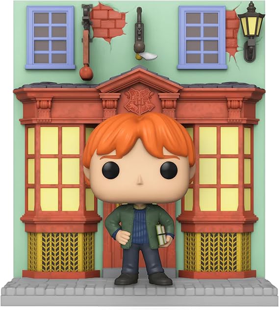 POP! Harry Potter #142 Ron Weasley Quidditch Supplies Diagon Alley Deluxe