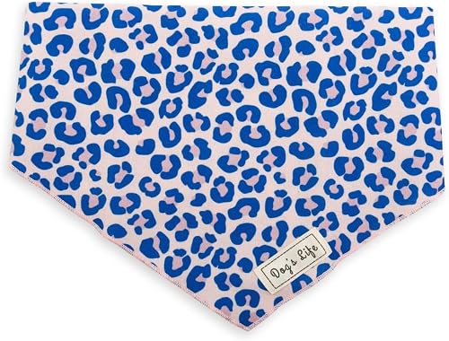 Dog's Life Leopards Dog Bandana, Small, 06 Pink