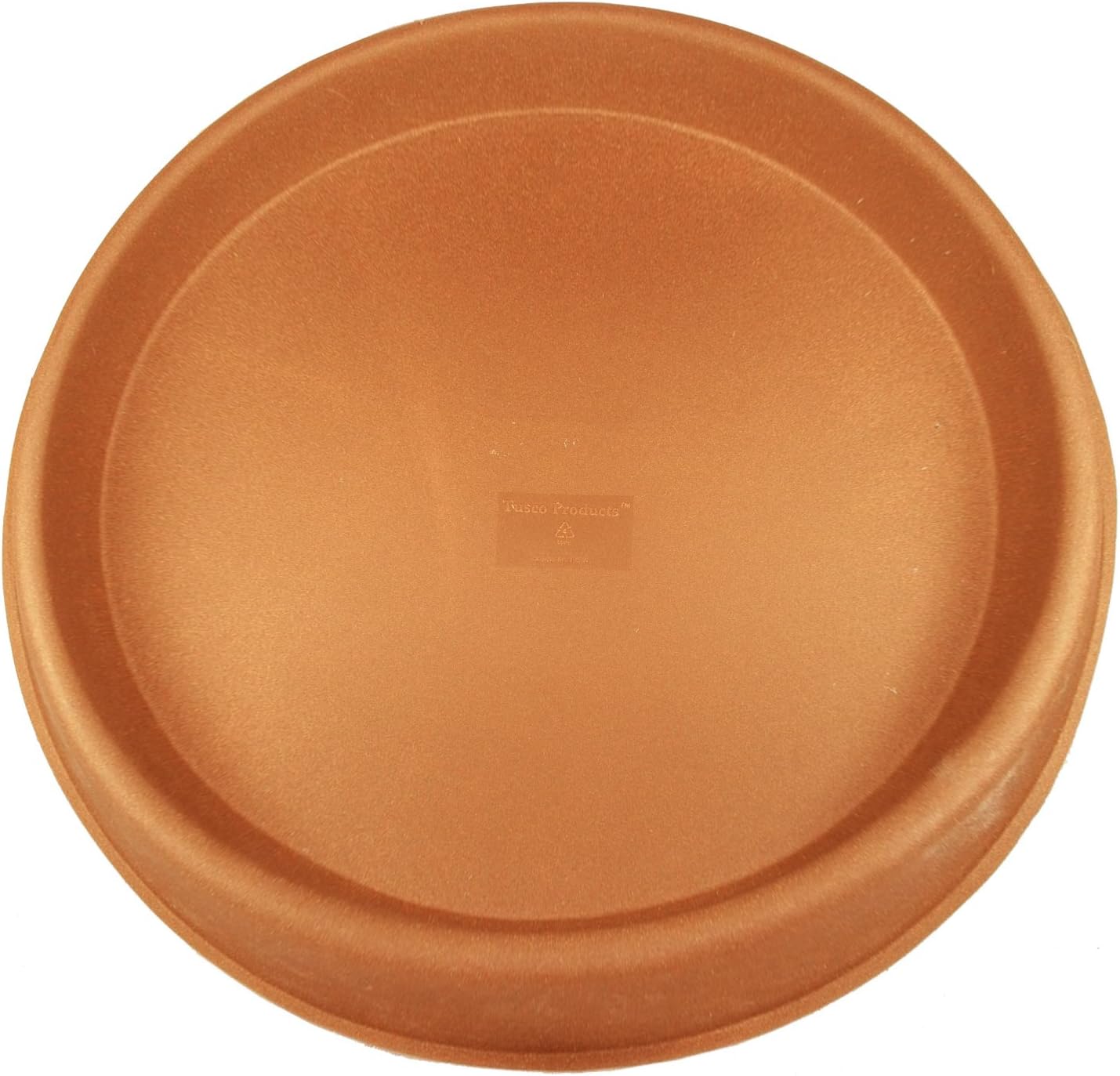 Tusco Products TR161 Rolled Rim Saucer, Terra Cotta, 16-Inch