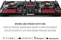 Vista 8 de Paquete de Controlador de DJ - Set de DJ con 4 Decks, Mezclador de DJ, Interfaz de Audio, Pantallas de Rueda Jog, FX y Auriculares de DJ - Numark