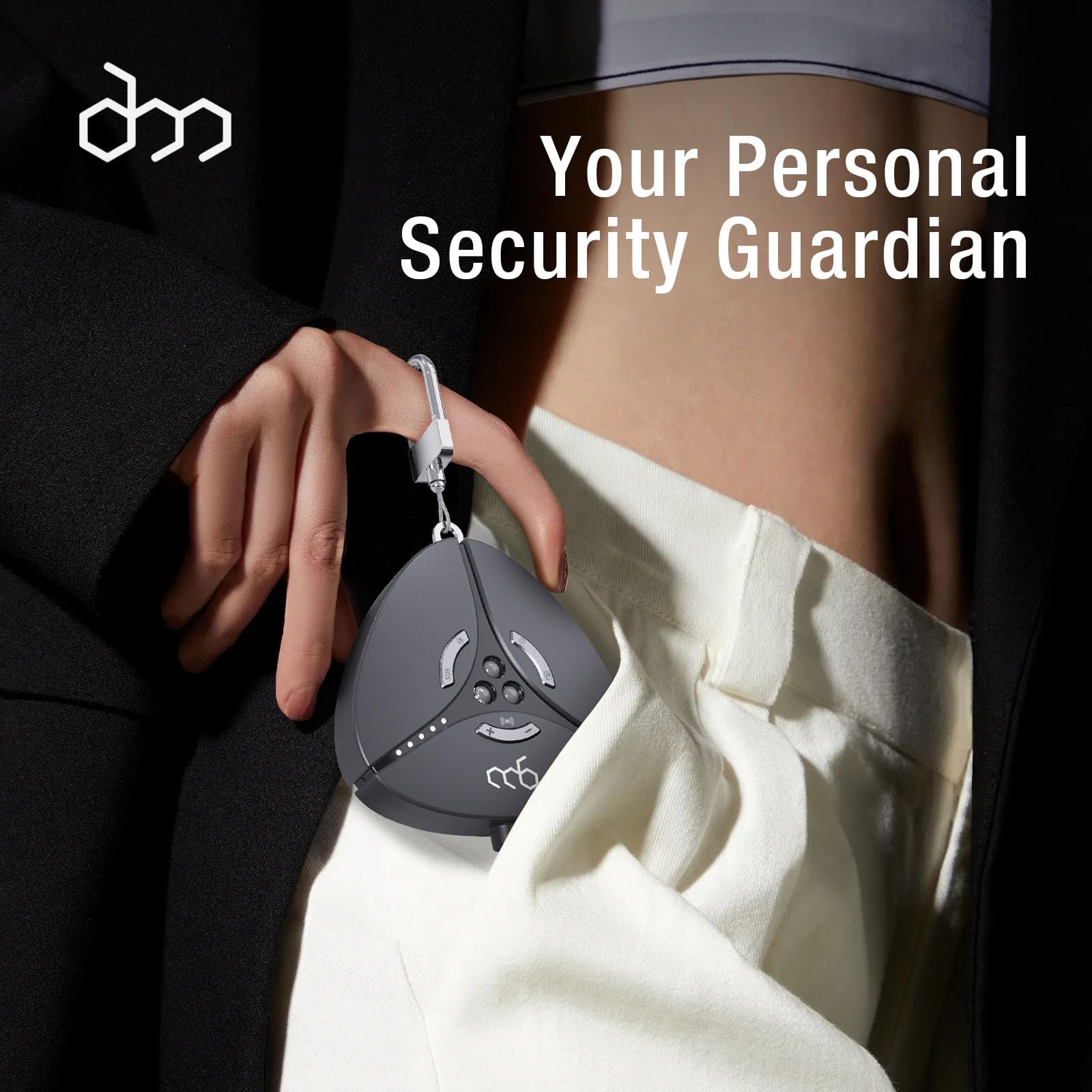 Hidden Camera Detector & GPS Tracker Detector – Portable Bug Detector, Alarm & Flashlight, Travel Essentials & Personal Privacy And Security Keychain Set for Women, Gifts for Teen Girls - Self Defense