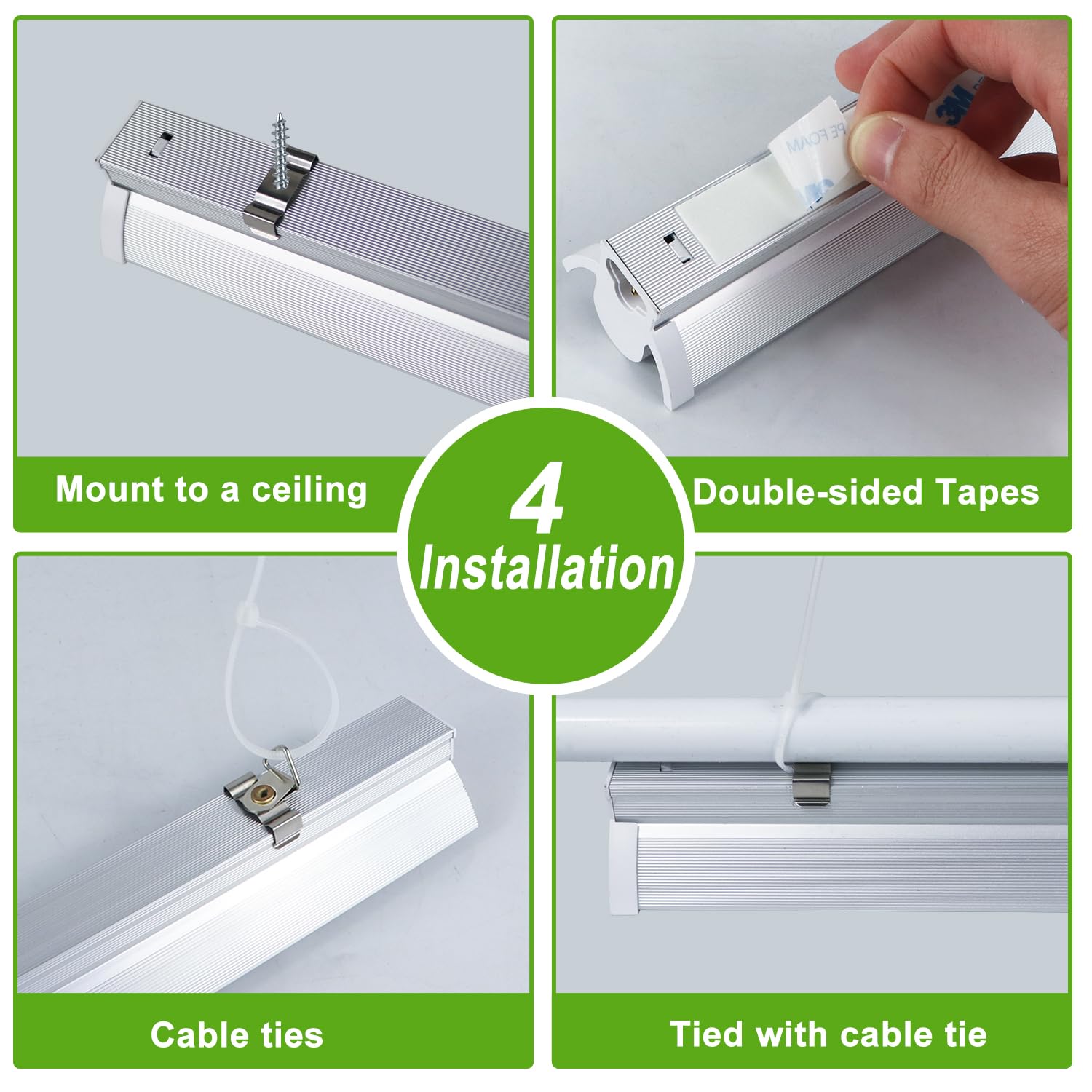 T5 2pack* 2pcs Lampada per Piante, Full Spectrum 42CM lampade LED Coltivazione, Lampada per coltivazione di piante con riflettore/Design a catena a margherita per semina,scaffali di coltivazione