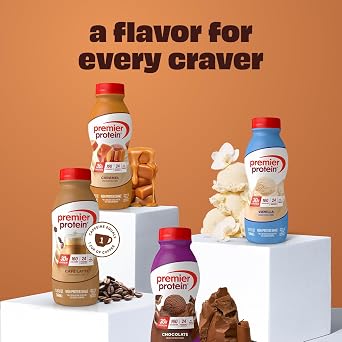 Premier Protein Shake, Chocolate Peanut Butter, 30g Protein, No Added Sugar, 24 Vitamins & Minerals to Support Immune Health, Gluten-Free, 11.5 fl oz (12 Pack)