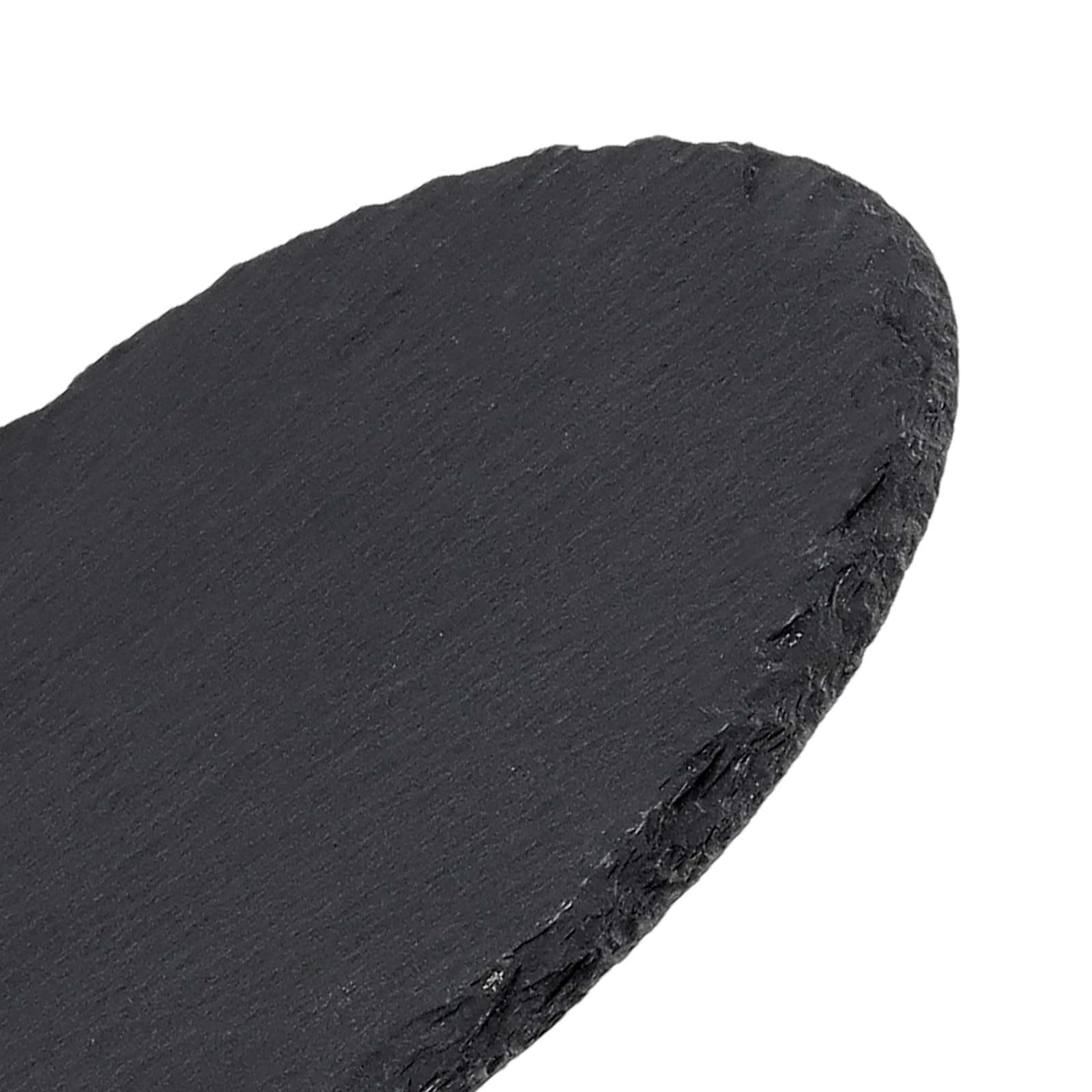30 sottobicchieri in ardesia da 10 cm, sottobicchieri rotondi in pietra con fondo antigraffio, tovagliette in ardesia nera, per casa, cucina, ufficio, bar, appartamento