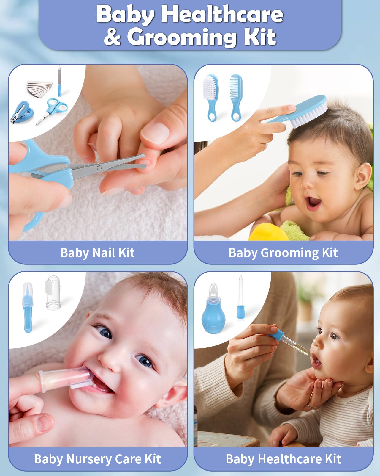 Lictin Lime à Ongle Électrique Bébé 31 en 1, Kit de Coupe Ongle Bébé, Ensemble de Coupe et de Lime Ongle Bebe, Adapté aux Nouveau-nés, aux Enfants et aux Adultes