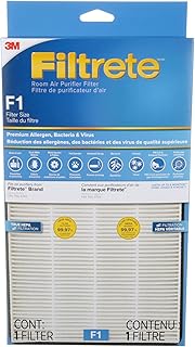 Filtrete Premium Allergen, Bacteria & Virus Filter FAPF-CA-F1-PBV, True HEPA Filter, for Filtrete Small Room Air Purifier White