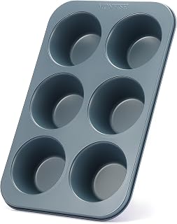 Monfish Muffinform für 6 Jumbo-Tassen, Karbonstahl, 8,9 cm