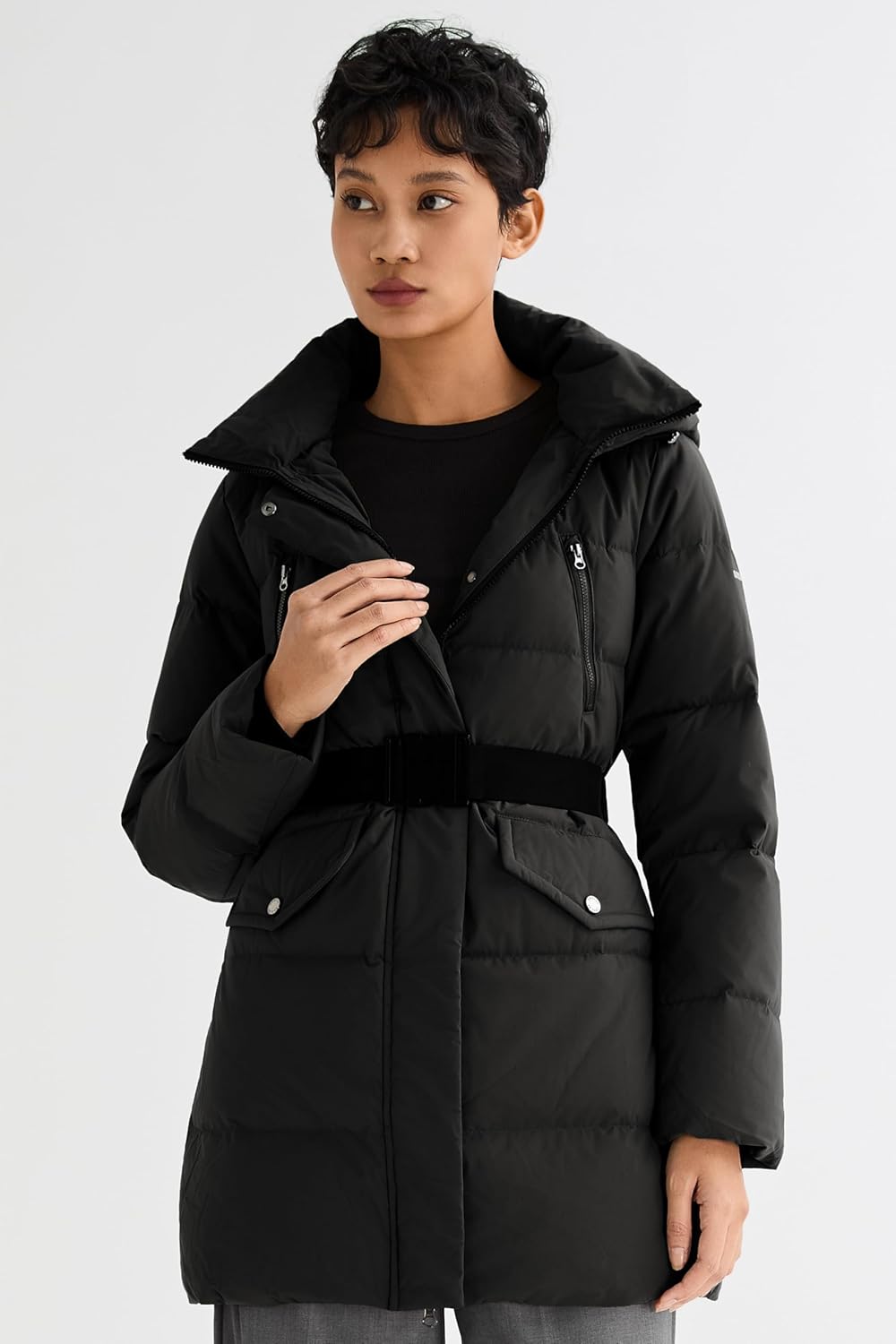 Orolay Women's Puffer Winter Down Coat Thickened Waterproof Parka Jacket with Hood - Image 5