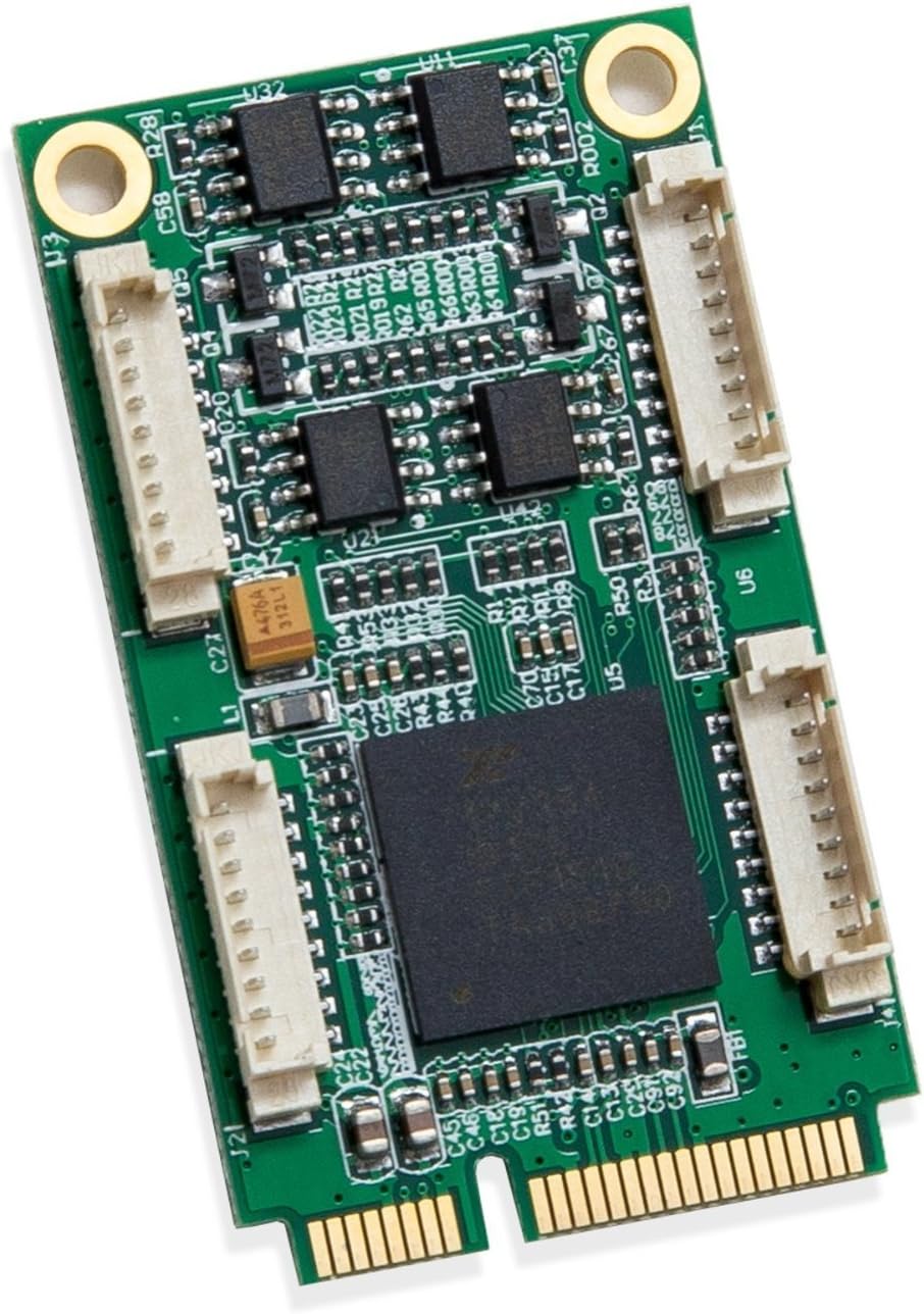 IO Crest SI-MPE15050 2/4-Port RS422/485 Industrial Mini PCI-E Serial Card Green