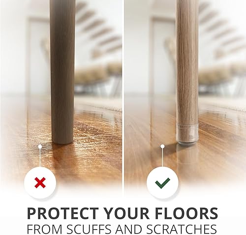 Miniatura 20 de X-Protector - 16 almohadillas antideslizantes para muebles, 2 pulgadas, patas de goma autoadhesivas para muebles, protectores de piso, almohadillas